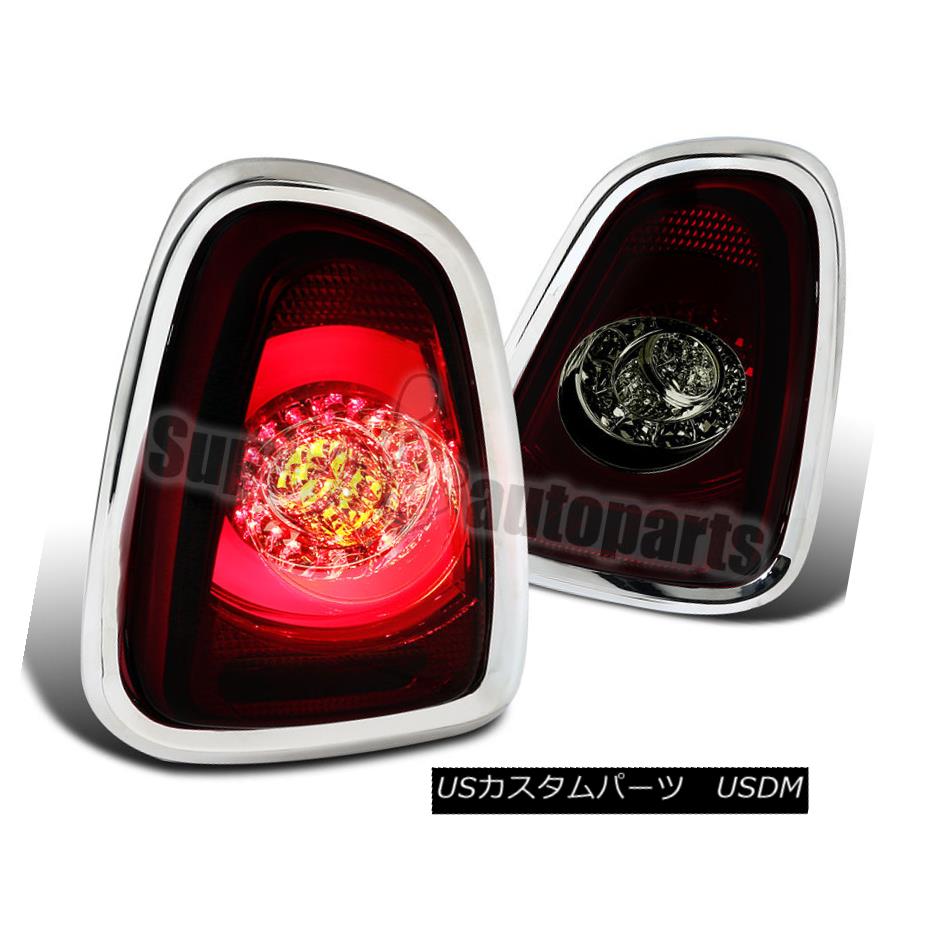テールライト 2011-2014 Mini Cooper Base S LED Tail Lights Rear Brake Lamps Red Smoke 2011-2014ミニクーパーベースS LEDテールライトリアブレーキランプレッドスモーク 【並行輸入品】