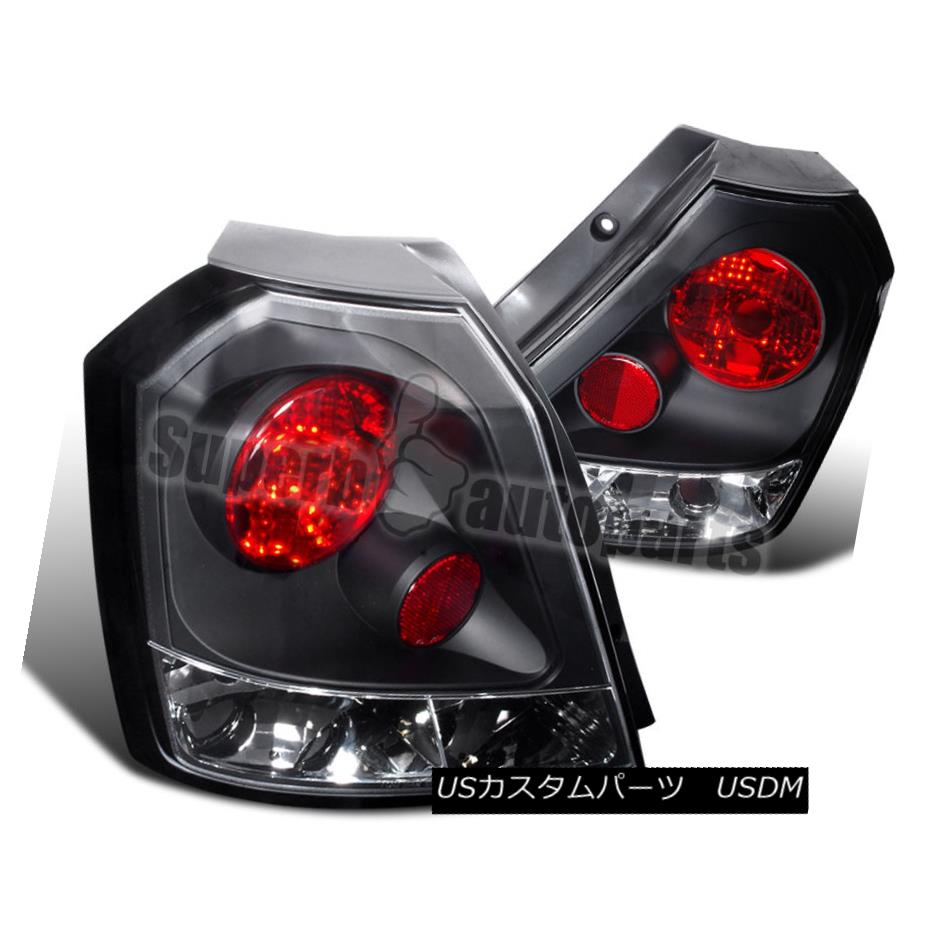 テールライト 2004-2008 Chevy Aveo Hatchback HB Black Tail Brake Lamps Lights Black 2004-2008シボレーAveoハッチバックHBブラックテールブレーキランプライトブラック 【並行輸入品】