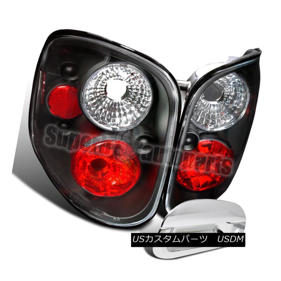 テールライト 1997-2000 Ford F150 Flareside Tail Lamp Black+Tail Gate Door Handle Cover Chrome 1997-2000 Ford F150 Flaresideテールランプブラック+テールゲートドアハンドルカバークローム 【並行輸入品】