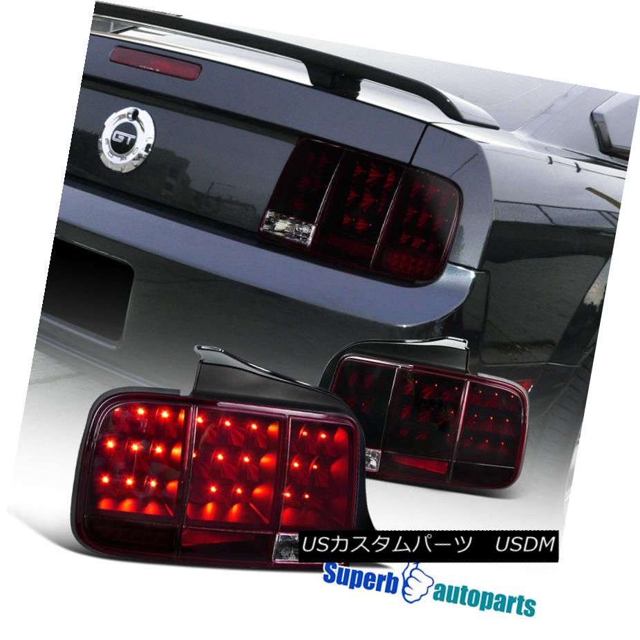 テールライト 2005-2009 Ford Mustang LED Tail Lights Sequential Signal Smoke Red 2005-2009フォードマスタングLEDテールライトシーケンシャルシグナルスモークレッド 【並行輸入品】 47,850円