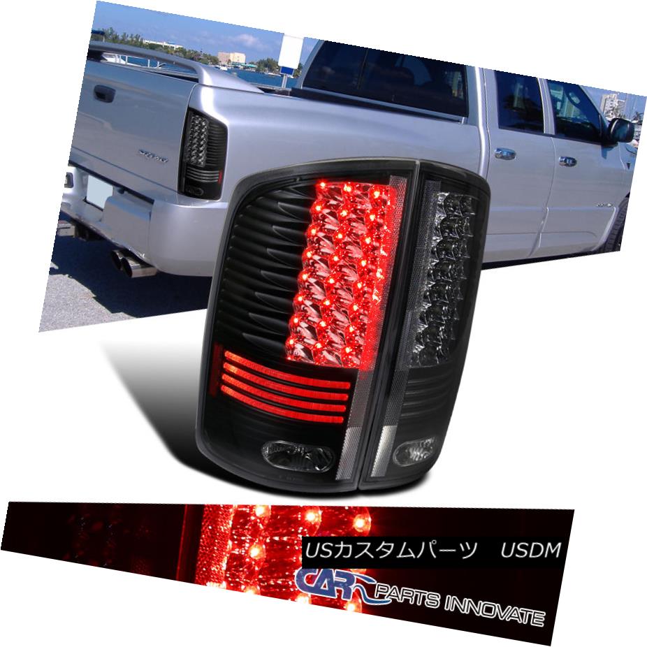 テールライト 2002-2006 Dodge Ram 1500 2500 3500 Black Clear LED Tail Lights Rear Lamps Pair 2002-2006 Dodge Ram 1500 2500 3500ブラッククリアLEDテールライトリアランプペア 【並行輸入品】