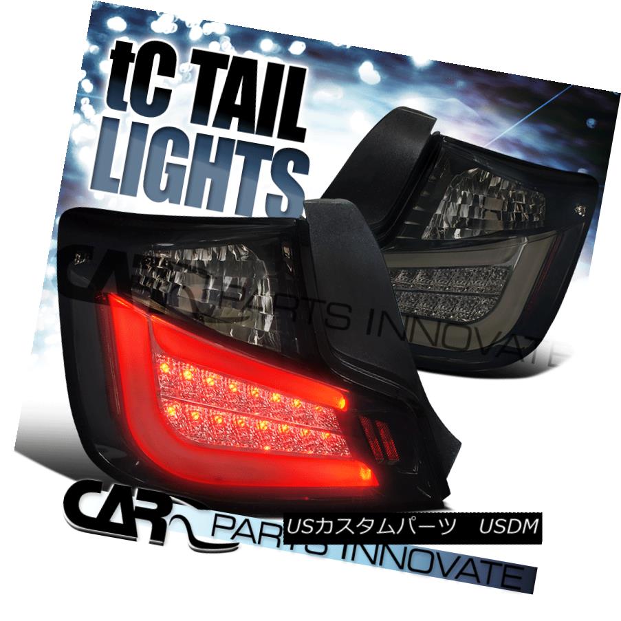 テールライト Glossy Black 2011-2013 Scion tC LED Light Bar Smoke Tail Lights Brake Lamps Glossy Black 2011-2013 Scion tC LEDライトバー煙テールライトブレーキランプ 【並行輸入品】