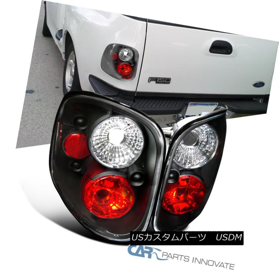 テールライト 97-00 Ford F150 Flareside Pickup Black Tail Lights Rear Brake Lamps Replacement 97-00 Ford F150 Flaresideピックアップブラックテールライトリアブレーキランプ交換 【並行輸入品】