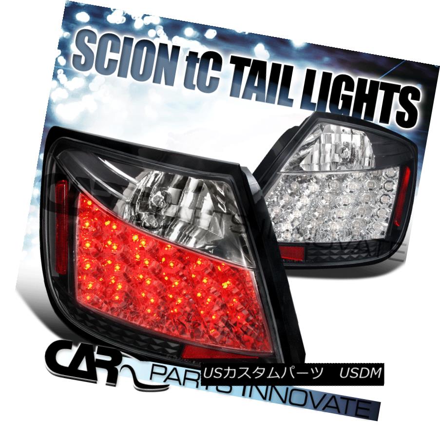 テールライト Scion 2004-2010 tC LED Tail Lights Brake Stop Rear Lamps Black Scion 2004-2010 tC LEDテールライトブレーキストップリア・ランプブラック 【並行輸入品】 41,470円