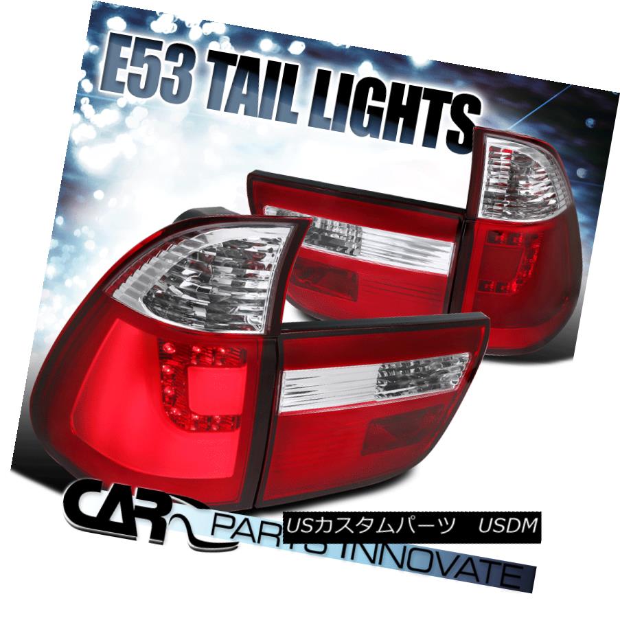 テールライト 2000-2006 BMW E53 X5 LED Rear Brake Stop Lamps Tail Lights Chrome Red Left+Right 2000-2006 BMW E53 X5 LEDリアブレーキストップランプテールライトクロームレッドLeft + Right 【並行輸入品】 47,850円