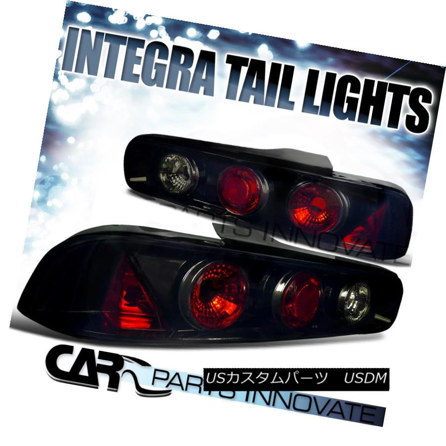 テールライト Glossy Piano Black Acura 94-01 Integra 2/3Dr Smoke Tail Lights Brake Rear Lamp 光沢のあるピアノブラックアキュラ94-01 Integra 2 / 3Drスモークテールライトブレーキリアライト 【並行輸入品】