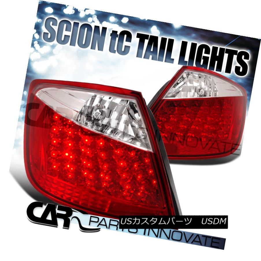 テールライト Scion 2004-2010 tC LED Tail Lights Brake Stop Rear Lamps Red/Clear Scion 2004-2010 tC LEDテールライトブレーキストップリア・ランプレッド/クリア 【並行輸入品】 41,470円