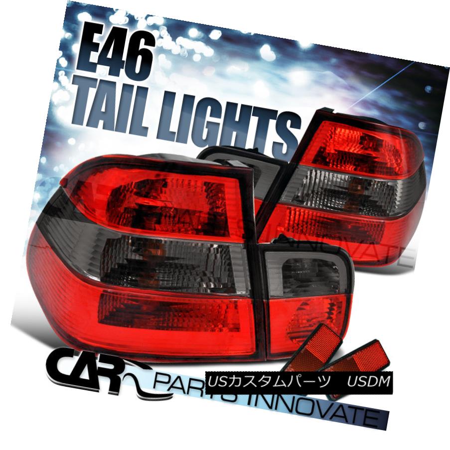 テールライト 1999-2001 BMW E46 4Dr Sedan 323i 328i Red/Smoke Tail Lights Brake Lamps 1999-2001 BMW E46 4Drセダン323i 328iレッド/スモークテールライトブレーキランプ 【並行輸入品】
