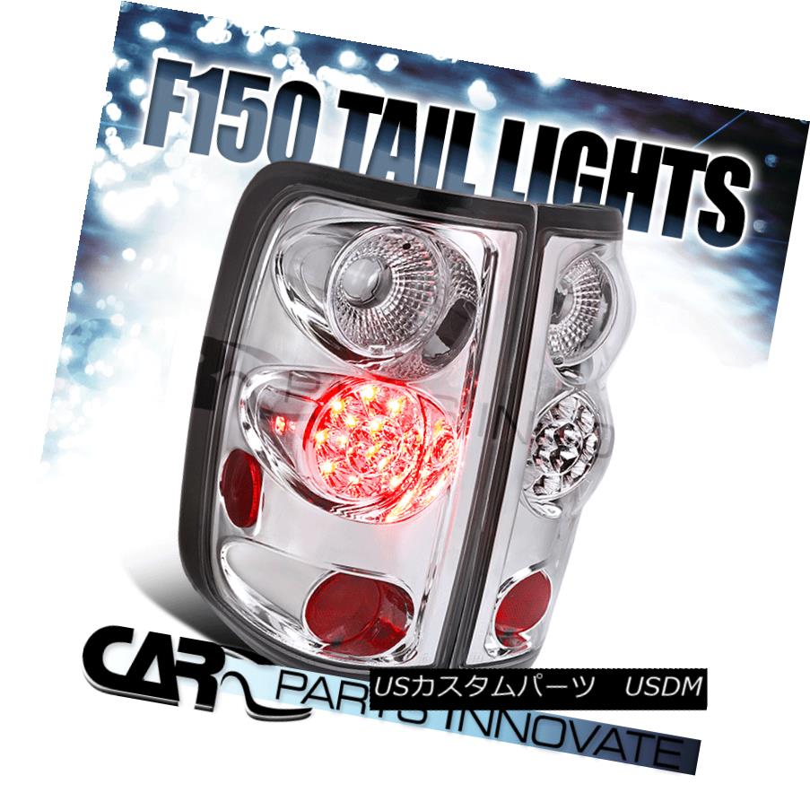テールライト 04-08 Ford F150 Styleside Chrome LED Tail Lights Rear Brake Lamps Left+Right 04-08 Ford F150 StylesideクロームLEDテールライトリアブレーキランプ左+右 【並行輸入品】