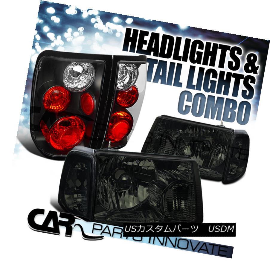 テールライト 01-05 Ranger Smoke Crystal Headlights+Corner Signal Lamp+Black Tail Light 01-05レンジャースモーククリスタルヘッドライト+ Cor ner信号ランプ+ブラックテールライト 【並行輸入品】