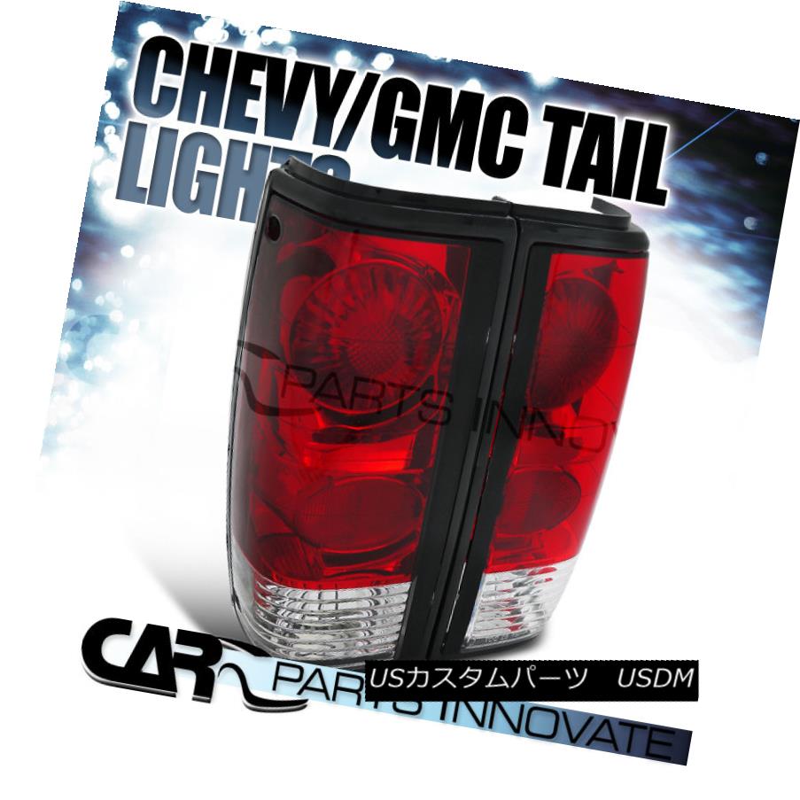 テールライト 82-93 Chevy S10 Blazer 83-90 GMC S15 Sonoma Red Clear Rear Tail Light Pair 82-93 Chevy S10 Blazer 83-90 GMC S15ソノマレッドクリアリアテールライトペア 【並行輸入品】