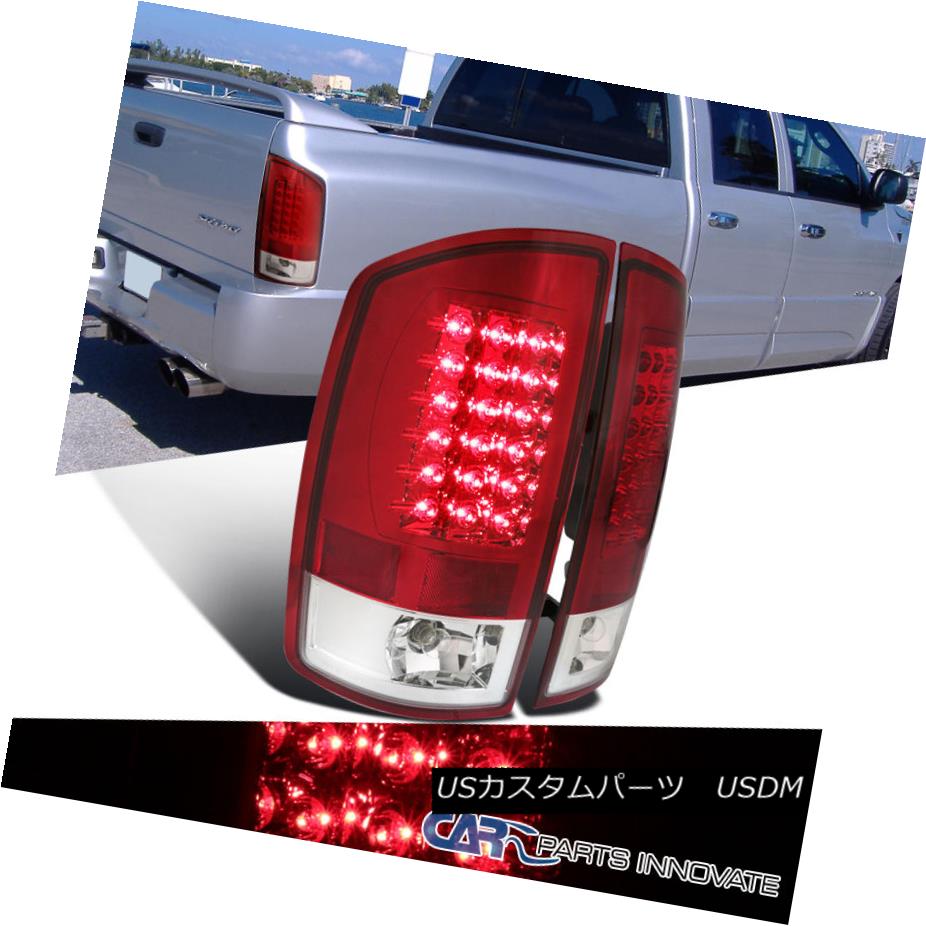 テールライト 2002-2006 Dodge Ram 1500 2500 3500 Pickup Red Clear LED Tail Lights Rear Lamps 2002-2006 Dodge Ram 1500 2500 3500ピックアップレッドクリアLEDテールライトリアランプ 【並行輸入品】