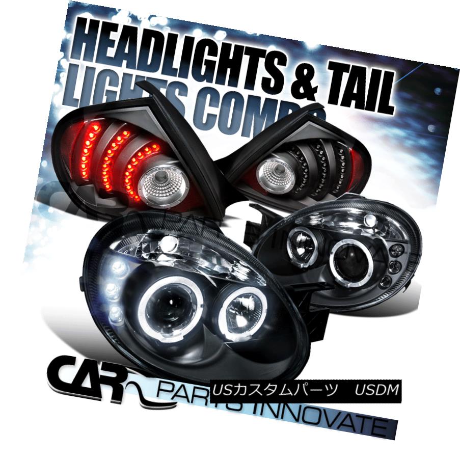 テールライト 2003-2005 Dodge Neon Black Halo Projector Headlights+LED Tail Lamps 2003-2005 Dodge Neon Black Haloプロジェクターヘッドライト+ LEDテールランプ 【並行輸入品】