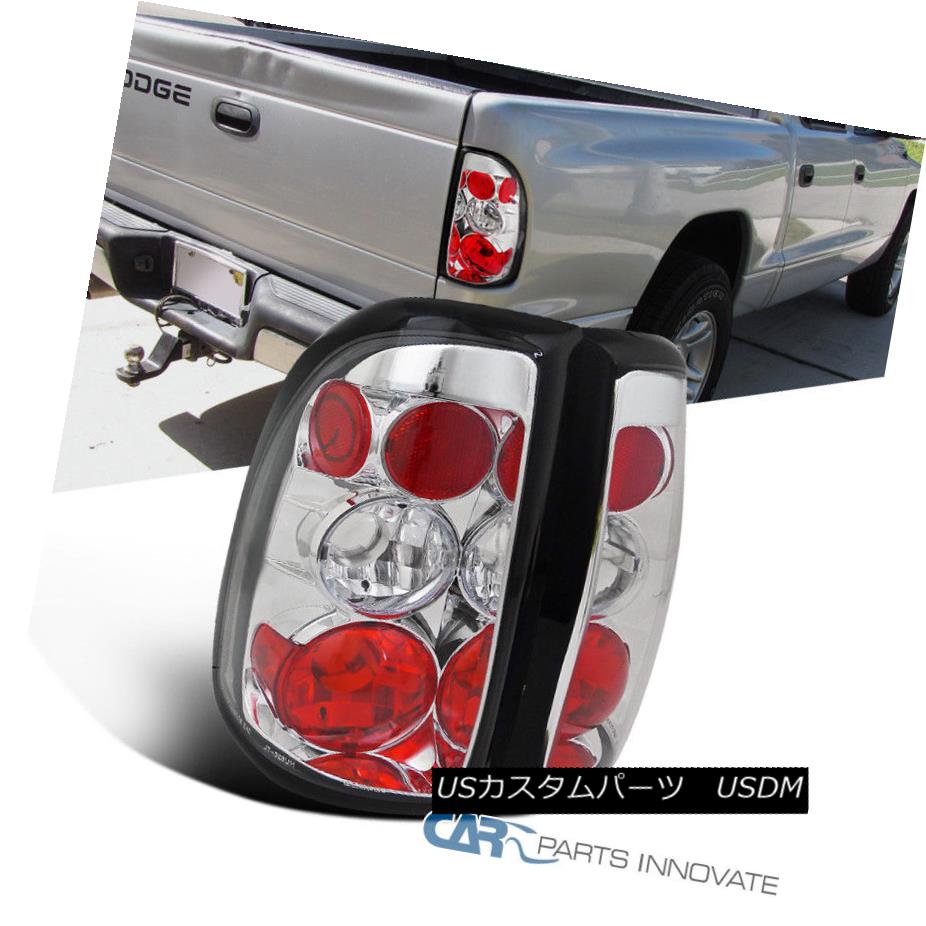 テールライト 97-04 Dodge Dakota Pickup Clear Parking Tail Lights Rear Brake Lamps Replacement 97-04ダッジダコタピックアップクリアパーキングテールランプリアブレーキランプ交換 【並行輸入品】