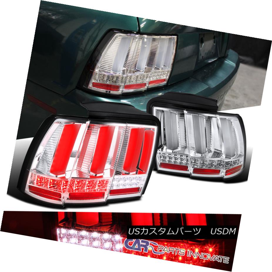 テールライト 1999-2004 Ford Mustang Clear Lens LED Sequential Turn Signal Tail Brake Lights 1999-2004 Ford MustangクリアレンズLEDシーケンシャルターンシグナルテールブレーキライト 【並行輸入品】