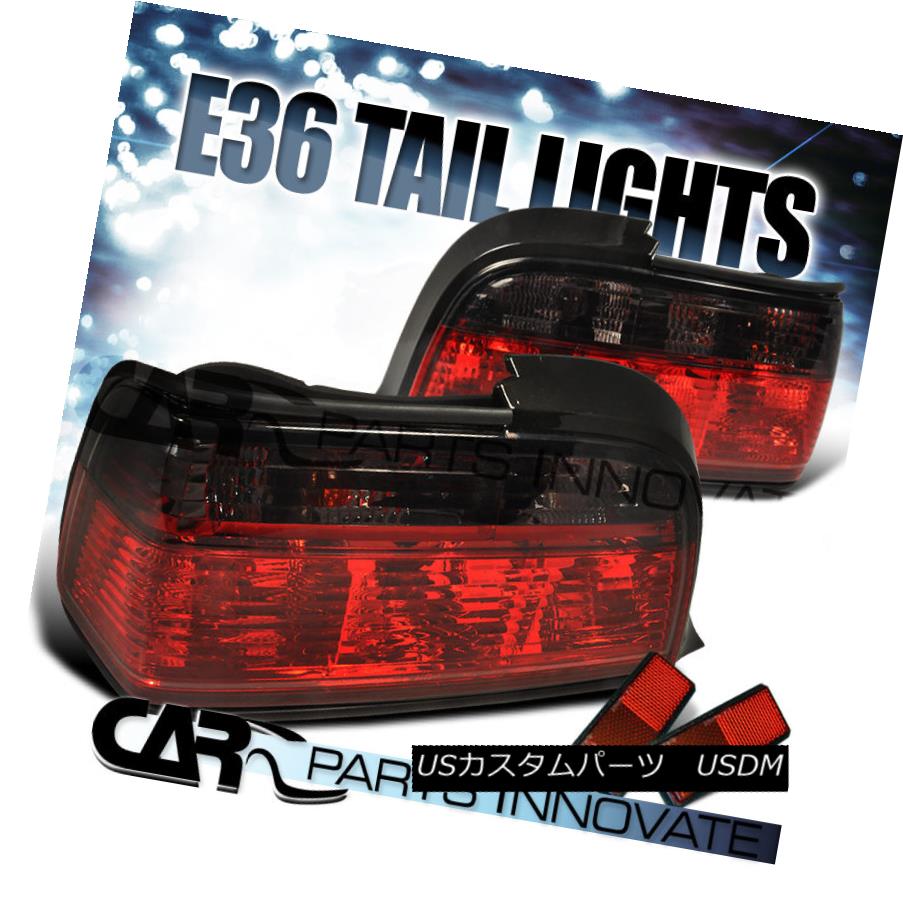 テールライト BMW 92-98 E36 3-Series 2Dr 323i 328i M3 Tail Lights Rear Brake Lamp Red Smoke BMW 92-98 E36 3シリーズ2Dr 323i 328i M3テールライトリアブレーキランプレッドスモーク 【並行輸入品】