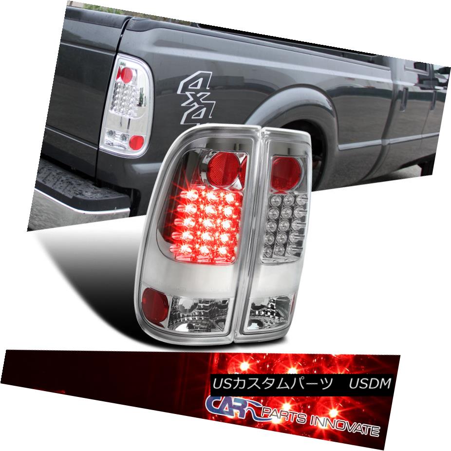 テールライト 2008-2016 Ford F250 F350 F450 F550 SuperDuty Chrome Clear LED Tail Lights Pair 2008-2016 Ford F250 F350 F450 F550 SuperDuty ChromeクリアLEDテールライトペア 【並行輸入品】