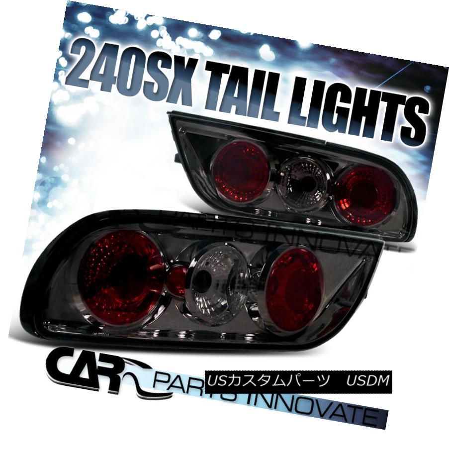 テールライト Fit 1989-1994 Nissan 240SX S13 Hatchback Smoke Lens Tail Lights Rear Lamp Fit 1989-1994 Nissan 240SX S13ハッチバックスモークレンズテールライトリアランプ 【並行輸入品】