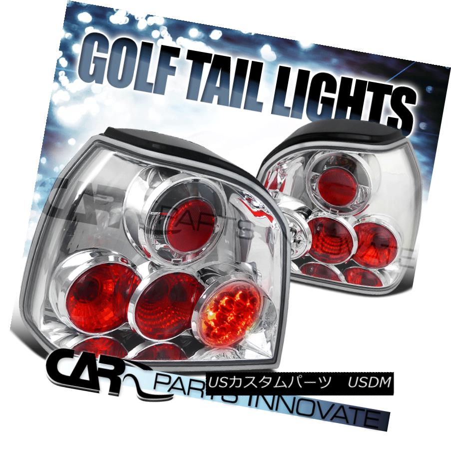 テールライト Fit VW 93-98 Golf Mk3 III LED Tail Lights Brake Rear Lamp Altezza Chrome フィットVW 93-98ゴルフMk3 III LEDテールライトブレーキリアライトAltezza Chrome 【並行輸入品】
