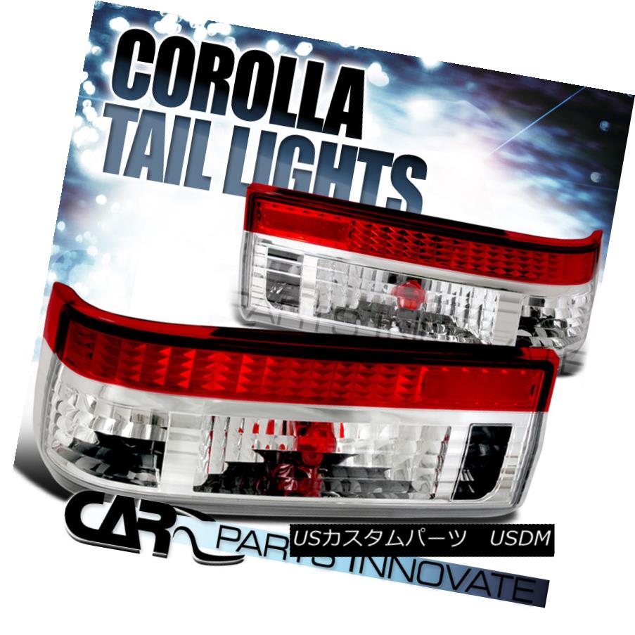 テールライト Toyota 83-87 Corolla AE86 Hatchback Tail Lights Brake Rear Lamp Red Clear トヨタ83-87カローラAE86ハッチバックテールライトブレーキリアライトレッドクリア 【並行輸入品】