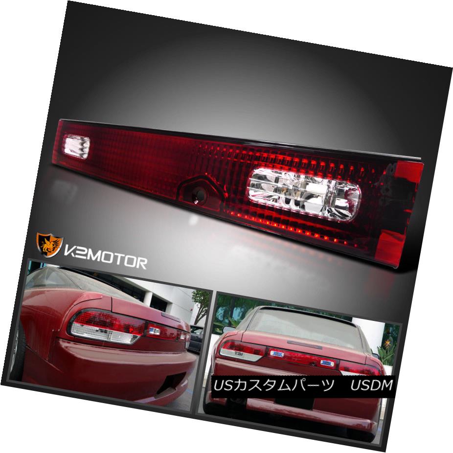 テールライト S13 Hatchback Red/Clear Tail Trunk Light Center Lamp For 89-94 Nissan 240SX S13ハッチバックレッド/クリアテールトランクライトセンターランプ（89-94日産240SX用） 【並行輸入品】