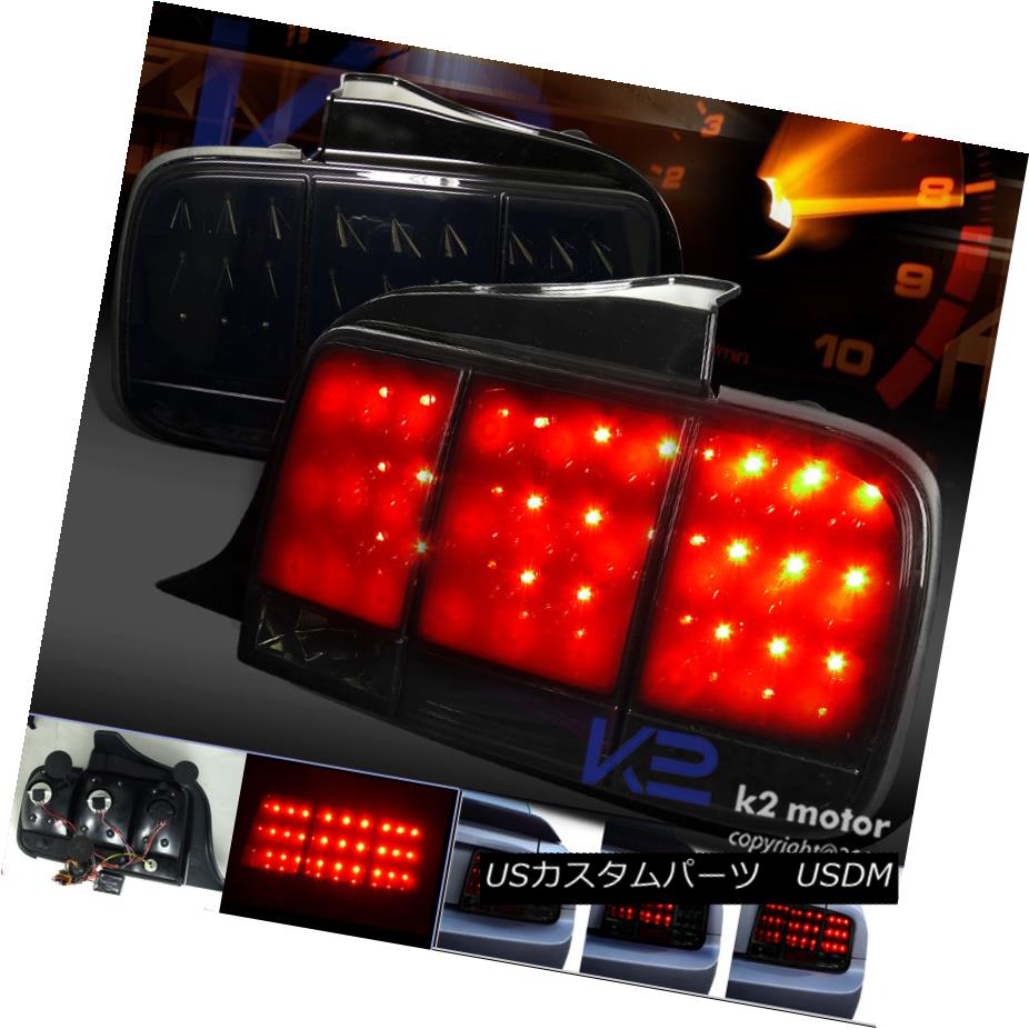 テールライト New Piano Black 05-09 Mustang LED Tail Lights Sequential Turn Signal Lamps 新しいピアノブラック05-09 Mustang LEDテールライトシーケンシャルターンシグナルランプ 【並行輸入品】