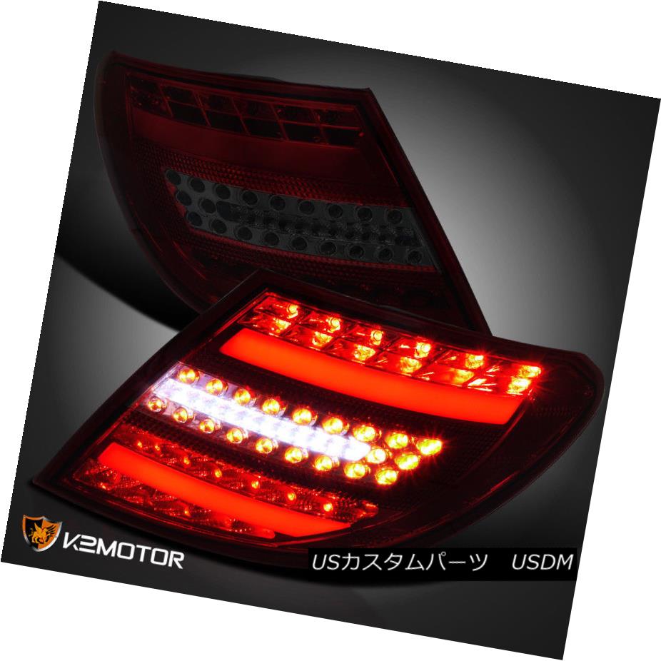 テールライト Smoked 08-11 W204 C-Class C300 C350 AMG LED Light Bar Red Tail Brake Lamps スモーク08-11 W204 CクラスC300 C350 AMG LEDライトバーレッドテールブレーキランプ 【並行輸入品】