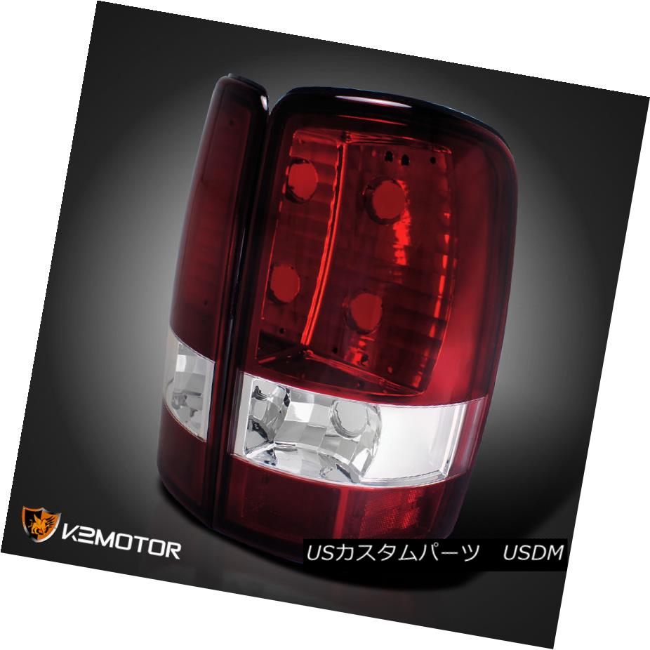 テールライト 00-06 Chevy GMC Suburban Yukon XL Red Clear Tail Lights Rear Lamps 00-06シボレーGMC郊外ユーコンXLレッドクリアテールライトリアランプ 【並行輸入品】