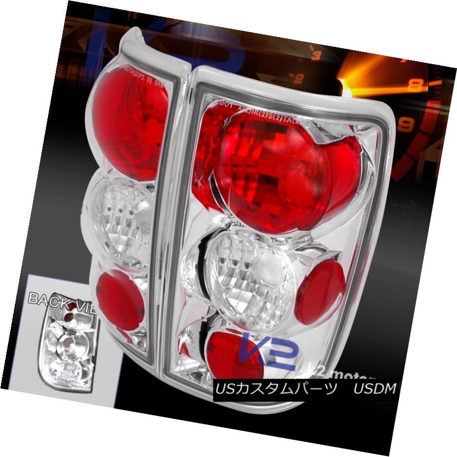 テールライト 1995-2004 Chevy Blazer Chrome Tail Lights Brake Lamps Left+Right 1995-2004シボレーブレイザークロームテールライトブレーキランプ左+右 【並行輸入品】