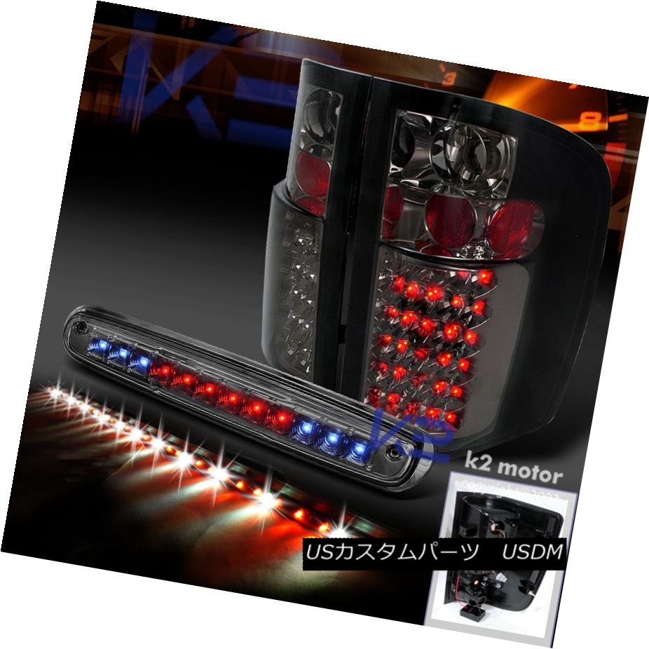 テールライト 2007-2012 CHEVY SILVERADO SMOKE LED TAIL LIGHTS+3RD BRAKE+60\