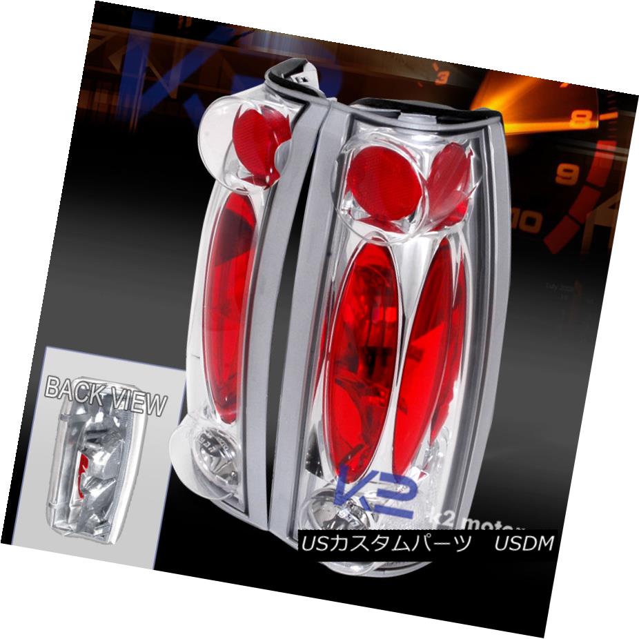 テールライト 1988-1993 GMC Sierra Chrome Tail Lights Rear Brake Stop Lamps Replacement Pair 1988-1993 GMC Sierra Chromeテールライトリアブレーキストップランプ交換ペア 【並行輸入品】