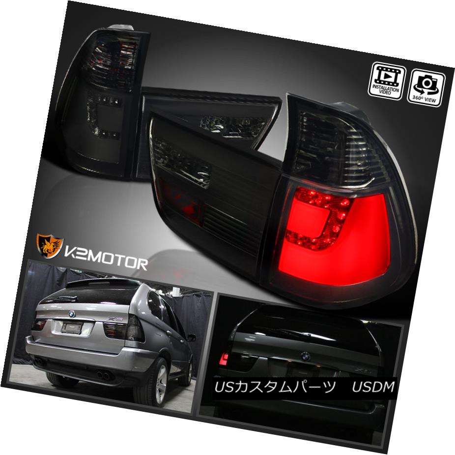 テールライト Smoke 2000-2006 BMW E53 X5 LED Rear Stop Brake Lamps Tail Lights Left+Right スモーク2000-2006 BMW E53 X5 LEDリアストップブレーキランプテールライト左+右 【並行輸入品】