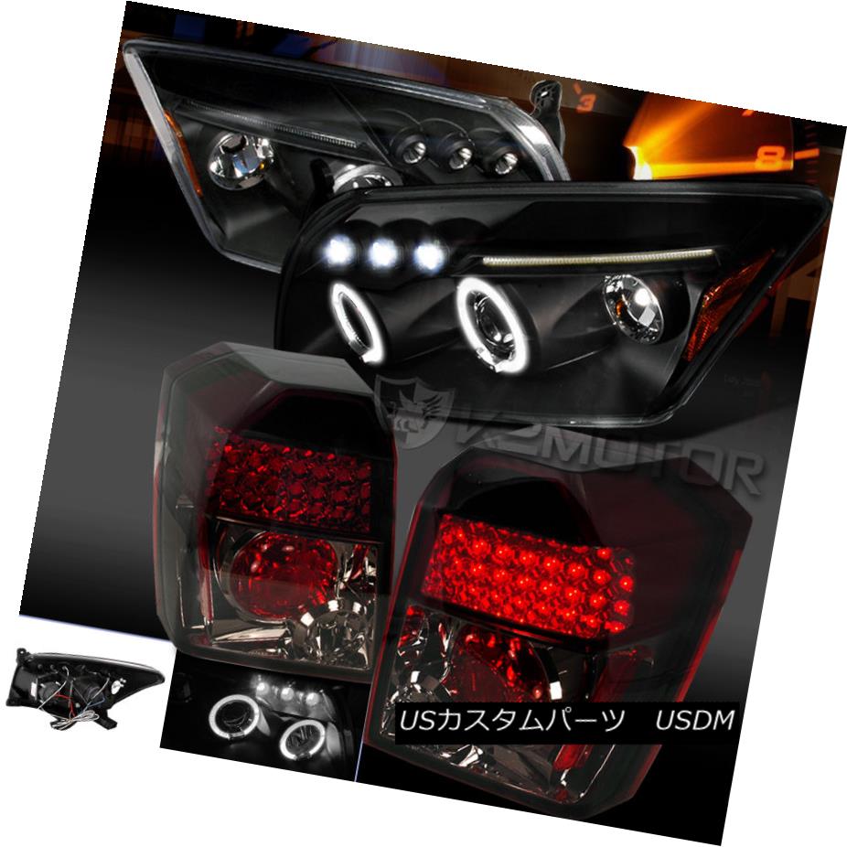 テールランプ Black 07 12 Caliber Halo Projector Headlight Smoke Led Tail Lights Lamps Pair ブラック07 12キャリバーハロープロジェクターヘッドライト 火煙 E Ledテールライトランプペア Thebiggreenfest Com