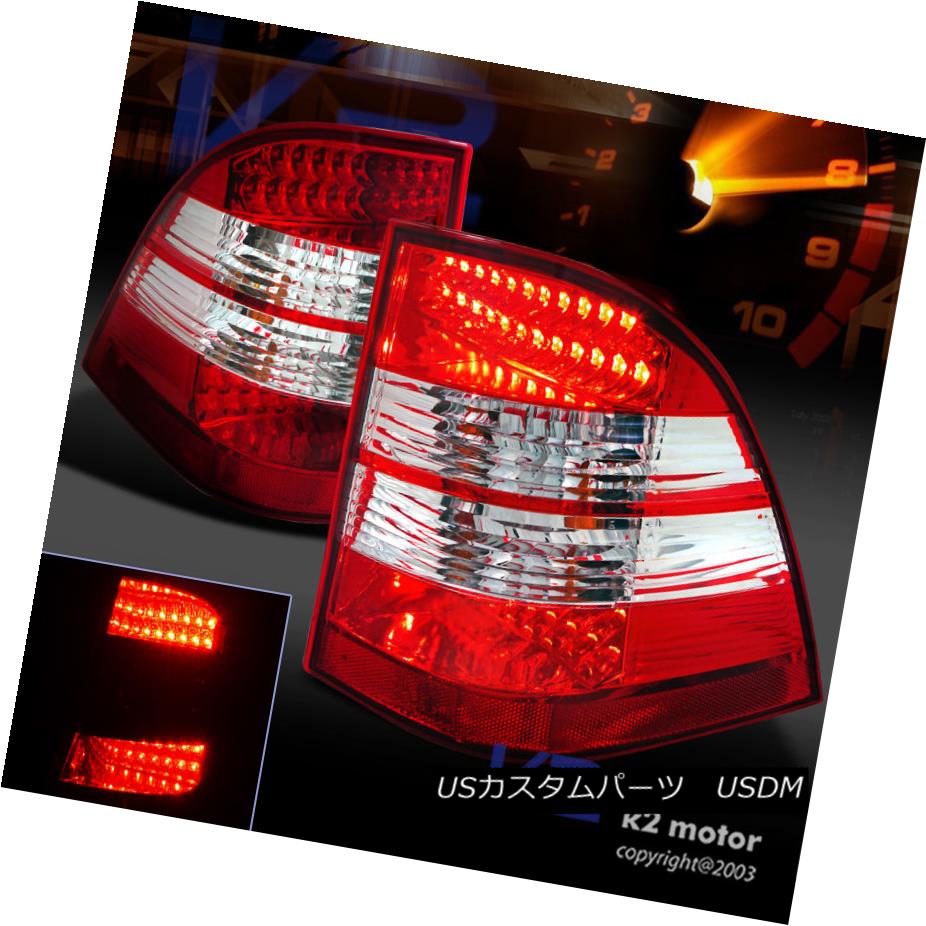 テールライト 1998-2005 Mercedes W163 ML-Class ML320 ML430 Red Clear LED Rear Tail Lights 1998-2005 Mercedes W163 MLクラスML320 ML430レッドクリアLEDリアテールライト 【並行輸入品】