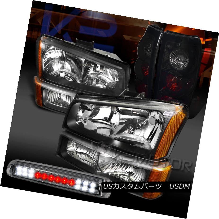 テールライト 03-06 Silverado Head Bumper Lamps+Glossy Black Tail Lights+Smoke LED 3rd Brake 03-06 Silveradoヘッドバンパーランプ+光沢のある黒いテールライト+ Smoke LED 3rdブレーキ 【並行輸入品】