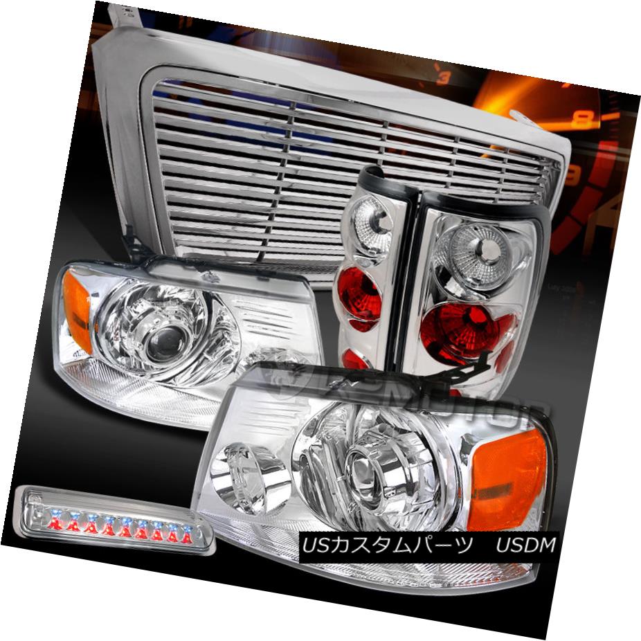 テールライト 04 08 F150 Chrome Projector Headlights Tail Lamps Led 3rd Brake Grille 04 08 F150クロームプロジェクターヘッドライト 相星 Lランプ Led順序数3打ち切り グリル Cantineintrovigne Com