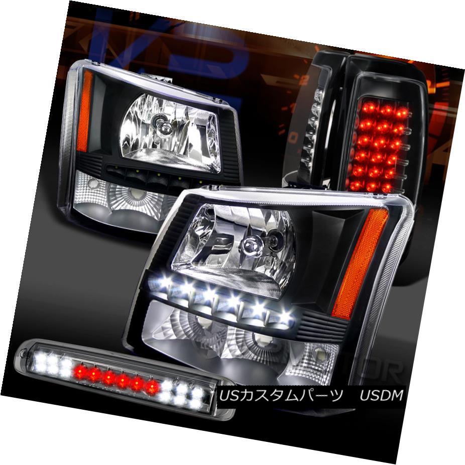 テールライト 03-06 Silverado Black SMD DRL Headlight+LED Tail Lamps+LED 3rd Stop Lights 03-06 Silverado Black SMD DRLヘッドライト+ LEDテールランプ+ LED第3ストップライト 【並行輸入品】 59,334円