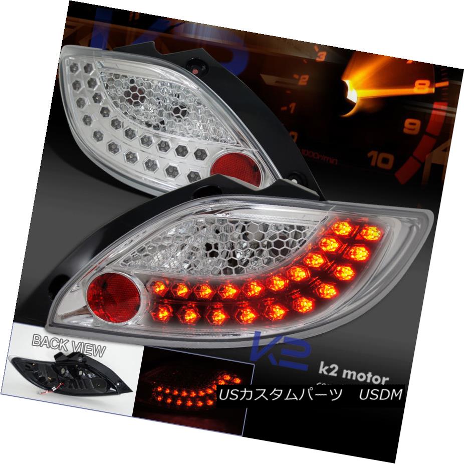 テールライト 2011-2012 Mazda 2 LED Tail Lights Brake Lamps Chrome Pair 2011-2012マツダ2 LEDテールライトブレーキランプクロームペア 【並行輸入品】