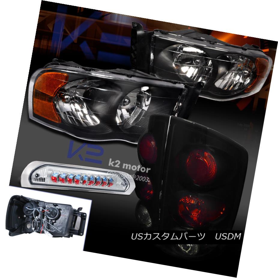 テールライト 02-05 RAM 1500 2500 3500 HEADLIGHT+PIANO BLACK TAIL LAMP+LED 3RD BRAKE LAIGHT 02-05 RAM 1500 2500 3500ヘッドライト+ピーン Oブラックテールランプ+ LED 3RDブレーキランプ 【並行輸入品】