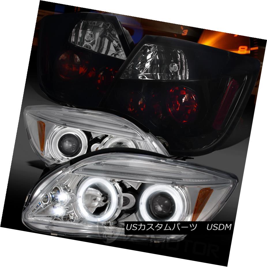 テールライト 05-10 Scion tC Chrome Halo Projector Headlights+Glossy Black Tail Lamps 05-10サイオンtCクロームハロープロジェクターヘッドライト+グロー ssyブラックテールランプ 【並行輸入品】