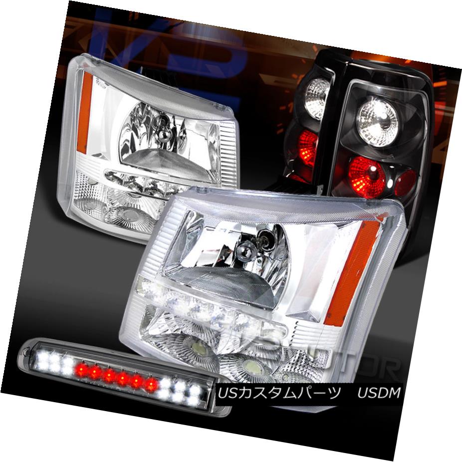 テールライト 03-06 Silverado SMD DRL Clear Headlights+Black Tail Lamps+LED 3rd Brake 03-06 Silverado SMD DRLクリアヘッドライト+ Bla ckテールランプ+ LED 3rdブレーキ 【並行輸入品】 50,754円