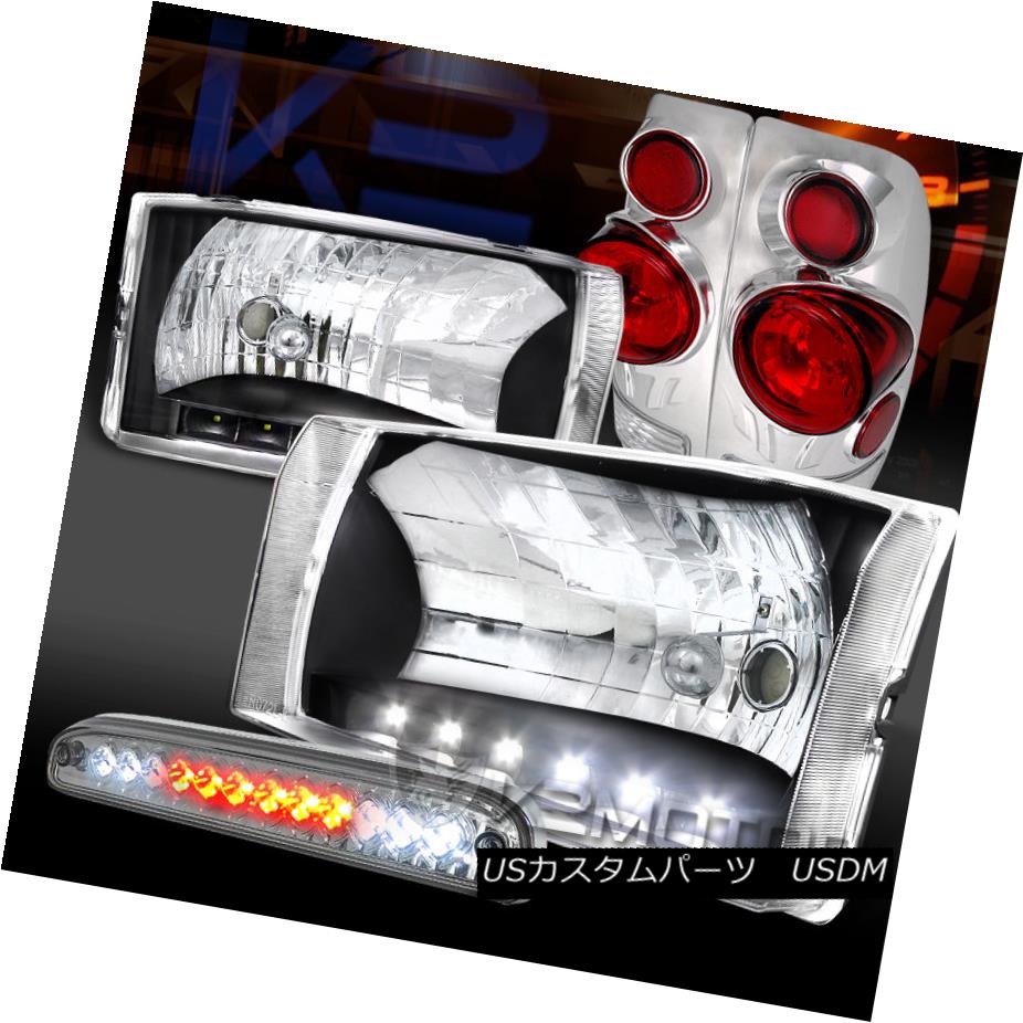 テールライト 99-04 F250 SuperDuty Black LED DRL Headlights+Chrome 3D Tail Lamps+LED 3rd Brake 99-04 F250 SuperDuty Black LED DRLヘッドライト+ Chr ome 3Dテールランプ+ LED 3rdブレーキ 【並行輸入品】