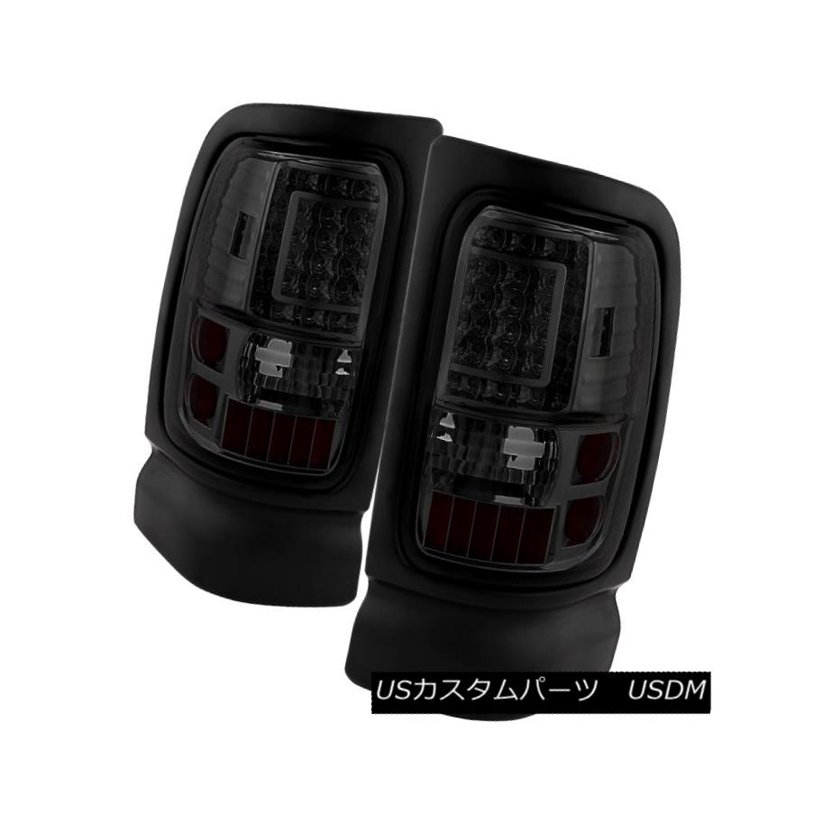 テールライト Dodge 94-01 Ram 1500/2500/3500 Smoked LED Tail Lights Brake Lamps Pair Set V2 ドッジ94-01 RAM 1500/2500/3500スモークLEDテールライトブレーキランプペアペアV2 【並行輸入品】