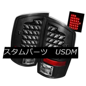 テールライト Dodge 07-08 Ram 1500 07-09 2500/3500 Black LED Tail Brake Lights Left & Right ドッジ07-08ラム1500 07-09 2500/3500ブラックLEDテールブレーキライト左＆amp; 右 【並行輸入品】
