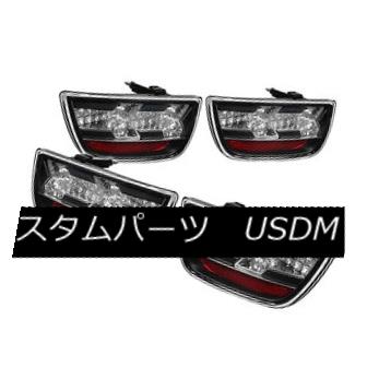 テールライト Chevy 10-13 Camaro Black Housing LED Rear Tail Light Set Lamp LS LT SS ZL 1 Chevy 10-13カマロブラックハウジングLEDリアテールライトセットランプLS LT SS ZL 1 【並行輸入品】