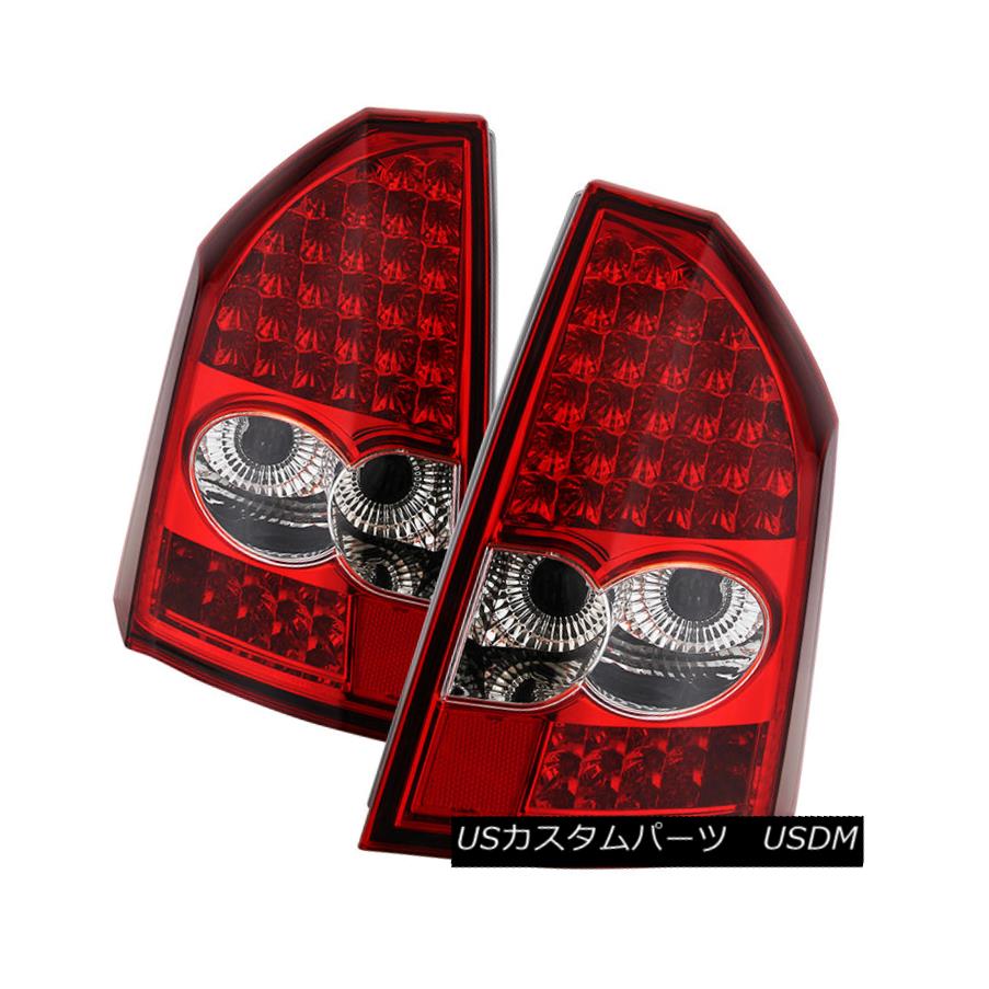 テールライト Chrysler 05-07 300C Red LED Rear Tail Brake Lights Lamp Left+Right Heritage SRT8 クライスラー05-07 300CレッドLEDリアテールブレーキライトランプ左+右Heritage SRT8 【並行輸入品】
