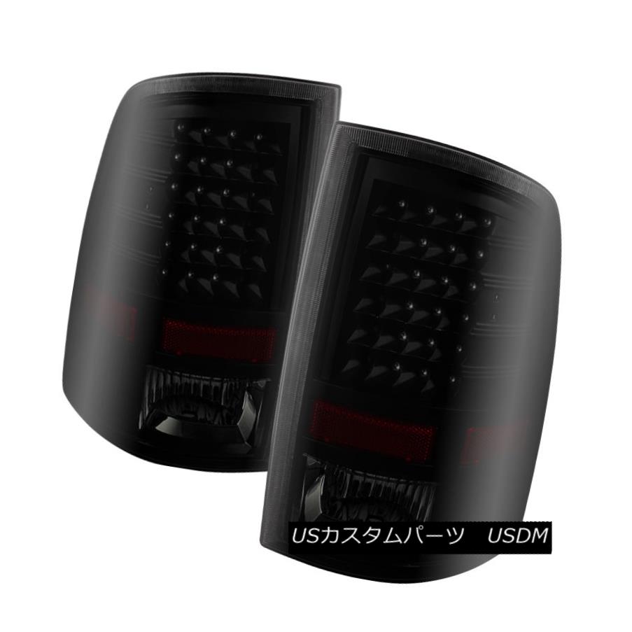 テールライト Dodge 09-16 Ram 1500/2500/3500 Black Smoked LED Tail Brake Lights Left & Right ドッジ09-16ラム1500/2500/3500ブラックスモークLEDテールブレーキライト左＆amp; 右 【並行輸入品】