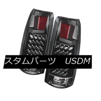 テールライト Chevy GMC 88-98 C/K Series 1500 2500 3500 Black LED Rear Tail Lights Brake Lamps チェビーGMC 88-98 C / Kシリーズ1500 2500 3500ブラックLEDリアテールライトブレーキランプ 【並行輸入品】