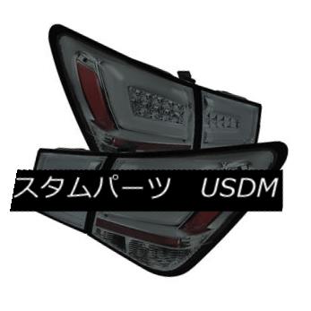 テールライト Chevy 11-15 Cruze Smoke LED Rear Tail Light Set Brake Lamp Strip Style シボレー11-15クルーズスモークLEDリアテールライトセットブレーキランプストリップスタイル 【並行輸入品】
