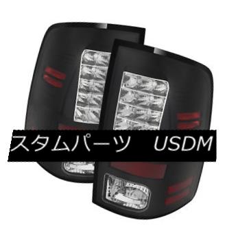 テールライト Dodge 13-15 Ram 1500 2500 3500 Sport Laramie Black LED Tail Brake Lights Set ドッジ13-15ラム1500 2500 3500スポーツララミーブラックLEDテールブレーキライトセット 【並行輸入品】
